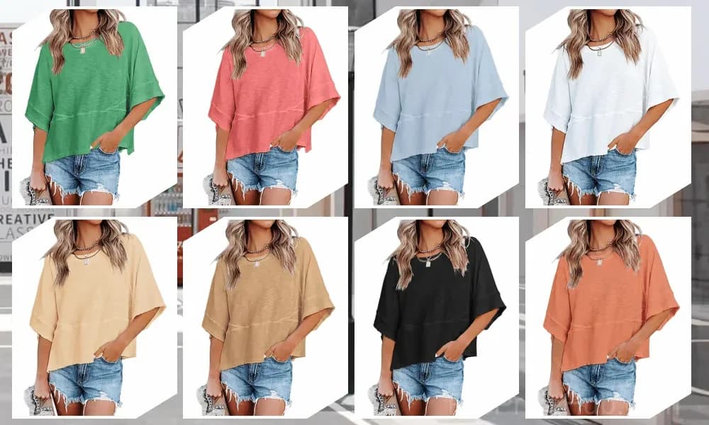 Green Patched Solid Bell Sleeve T-Shirt, US 4/S - Main