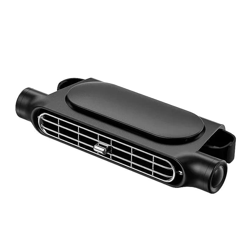 Black Car Headrest Fan for Rear Seat Cooling - Main