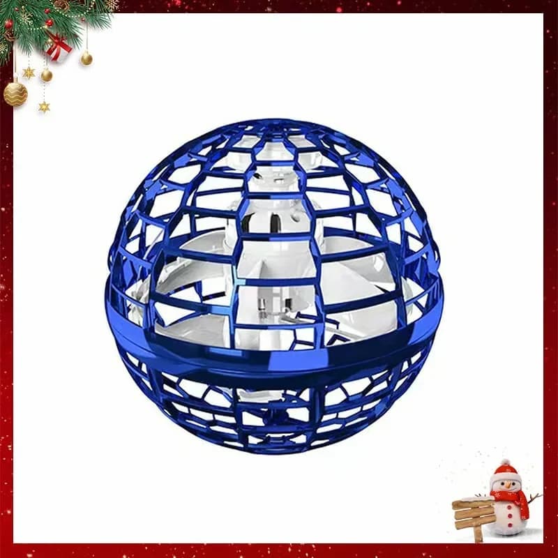 Blue Flying Rotating Hover Ball Novelty Toy - Main