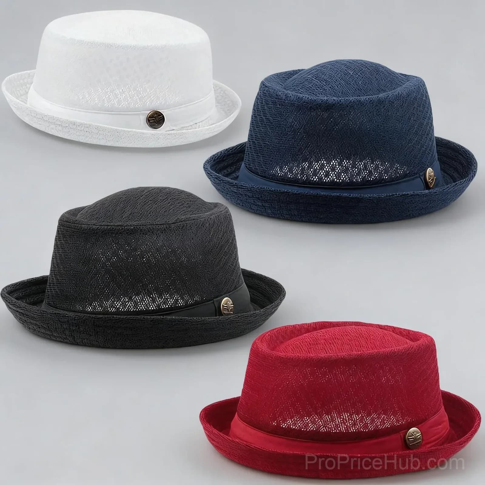 Summer Breathable Mesh Pork Pie Hat - View 7