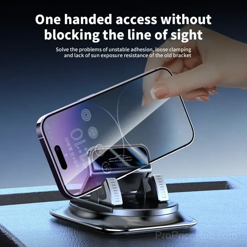 Car Phone Holder with 360-Degree Rotation - View 4