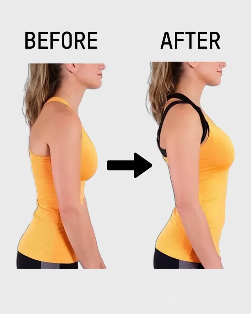 Front Closure Cross-Back Wireless Posture Bra - View 9