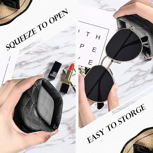 Soft PU Leather Portable Sunglasses Storage Bag - View 5
