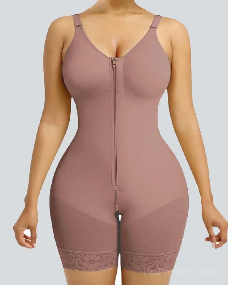 Tummy Control Butt Lifter Shaper with Zipper Crotch - Fajas Colombianas - View 11