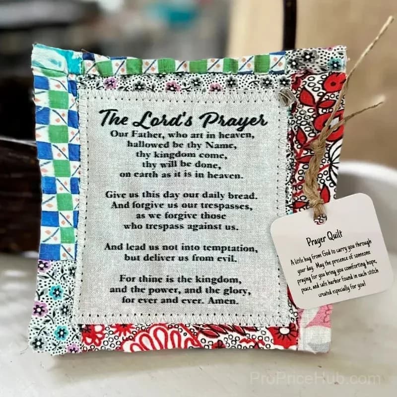 Prayer Quilt with Cross - Encouraging Blessed Gift, 2-Pack - View 14