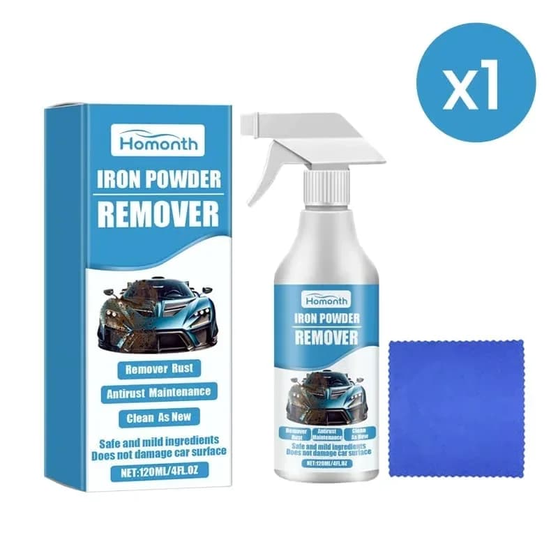 Car Iron Powder Rust Remover Spray, 120 ml with Cloth - Main