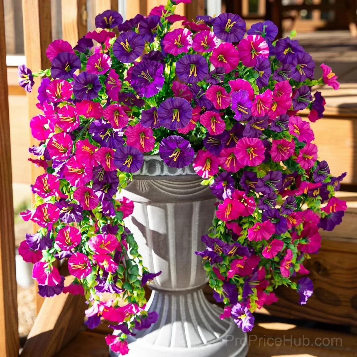 Artificial Faux Flowers for Home Garden Porch Window Box Decor - View 17