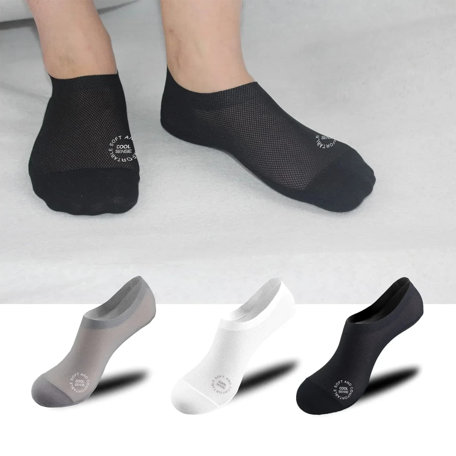 Ultra Thin No Show Liner Socks - Non Slip Hidden Fit - View 11