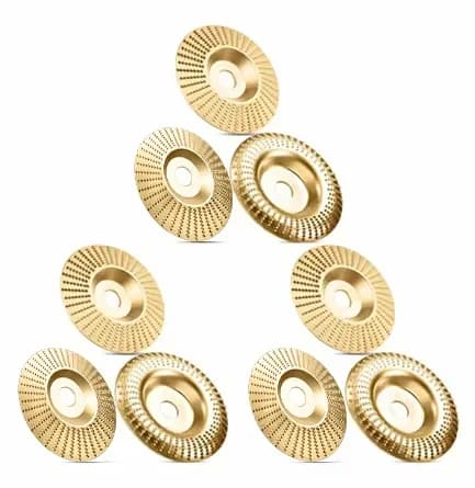100mm Gold Angle Grinder Polishing Pads, 3-Piece Set - Alt