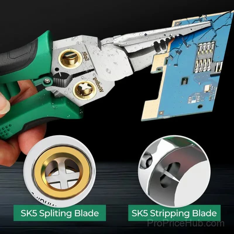 8-in-1 Multi-Function Wire Stripper Scissors with Electrical Tester - View 8