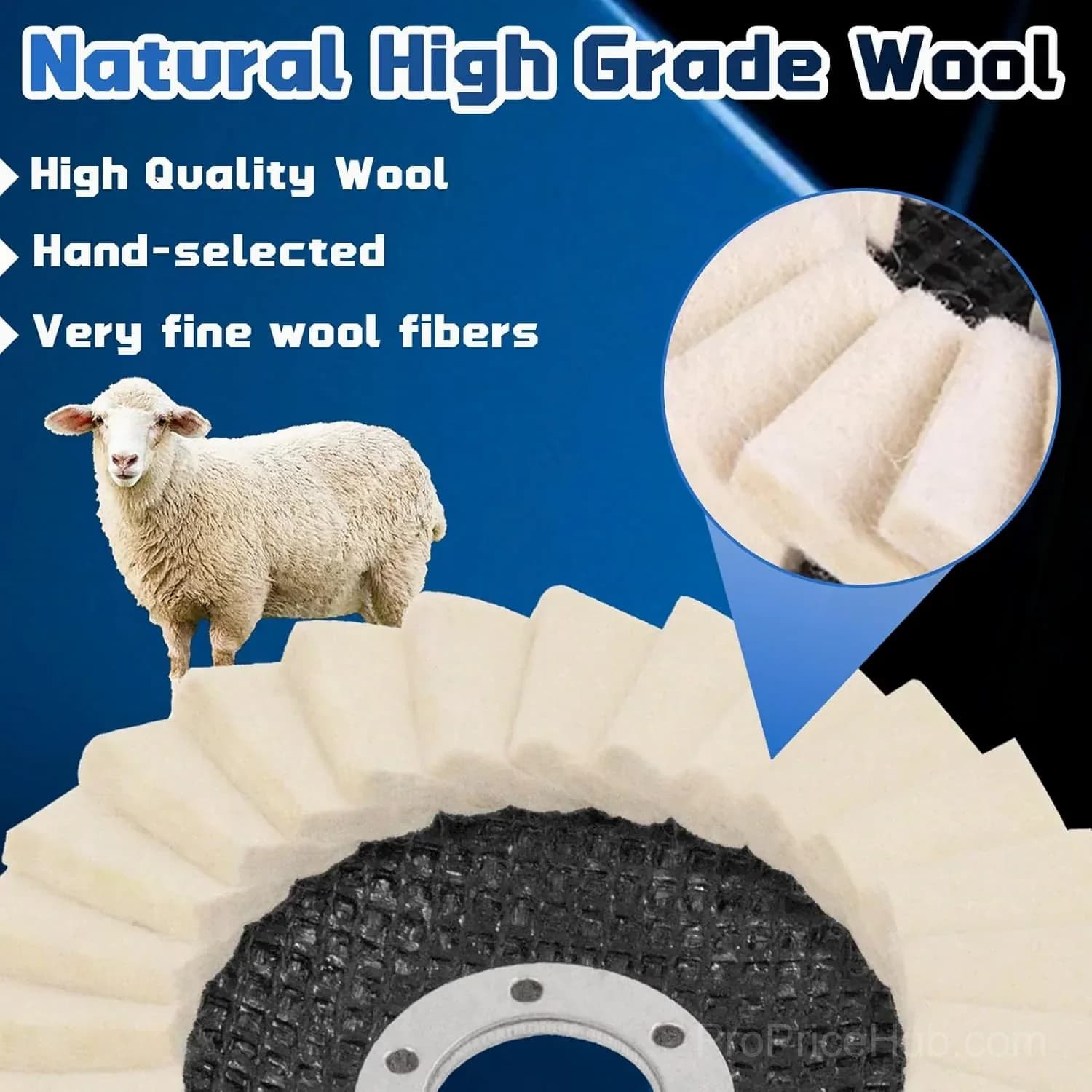 Industrial-Grade High-Density Compressed Wool Polishing Disc - View 5