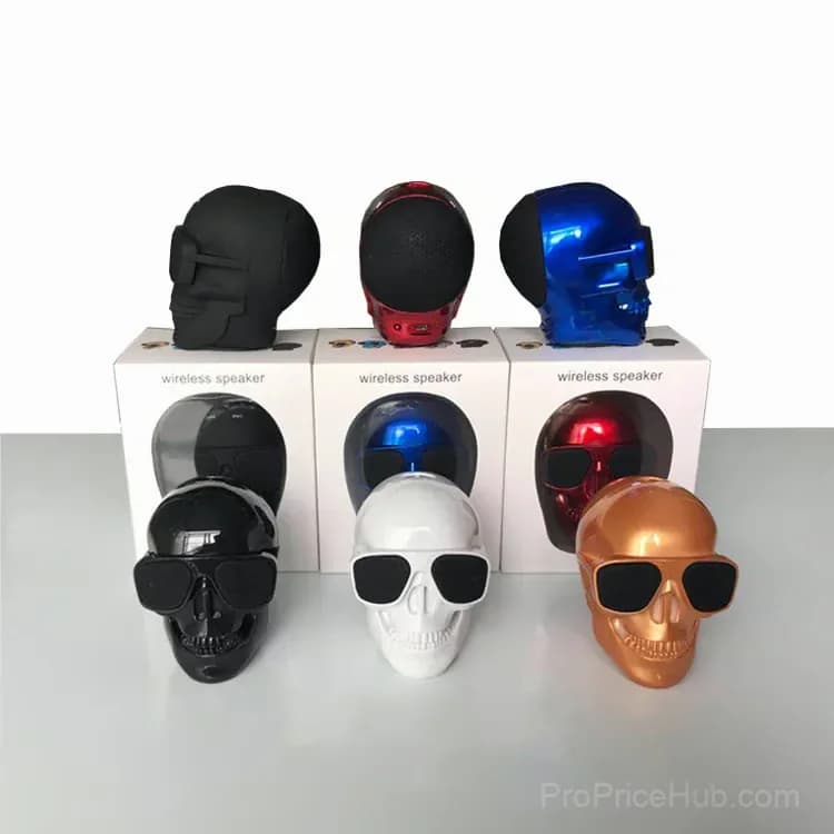 Skeleton Bluetooth Speaker, Black Frosted, Small - Main
