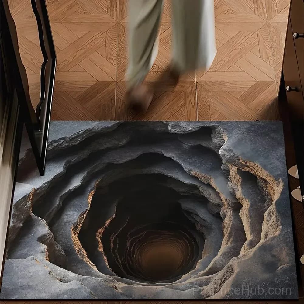 3D Optical Illusion Doormat - Endless Abyss Design - View 16