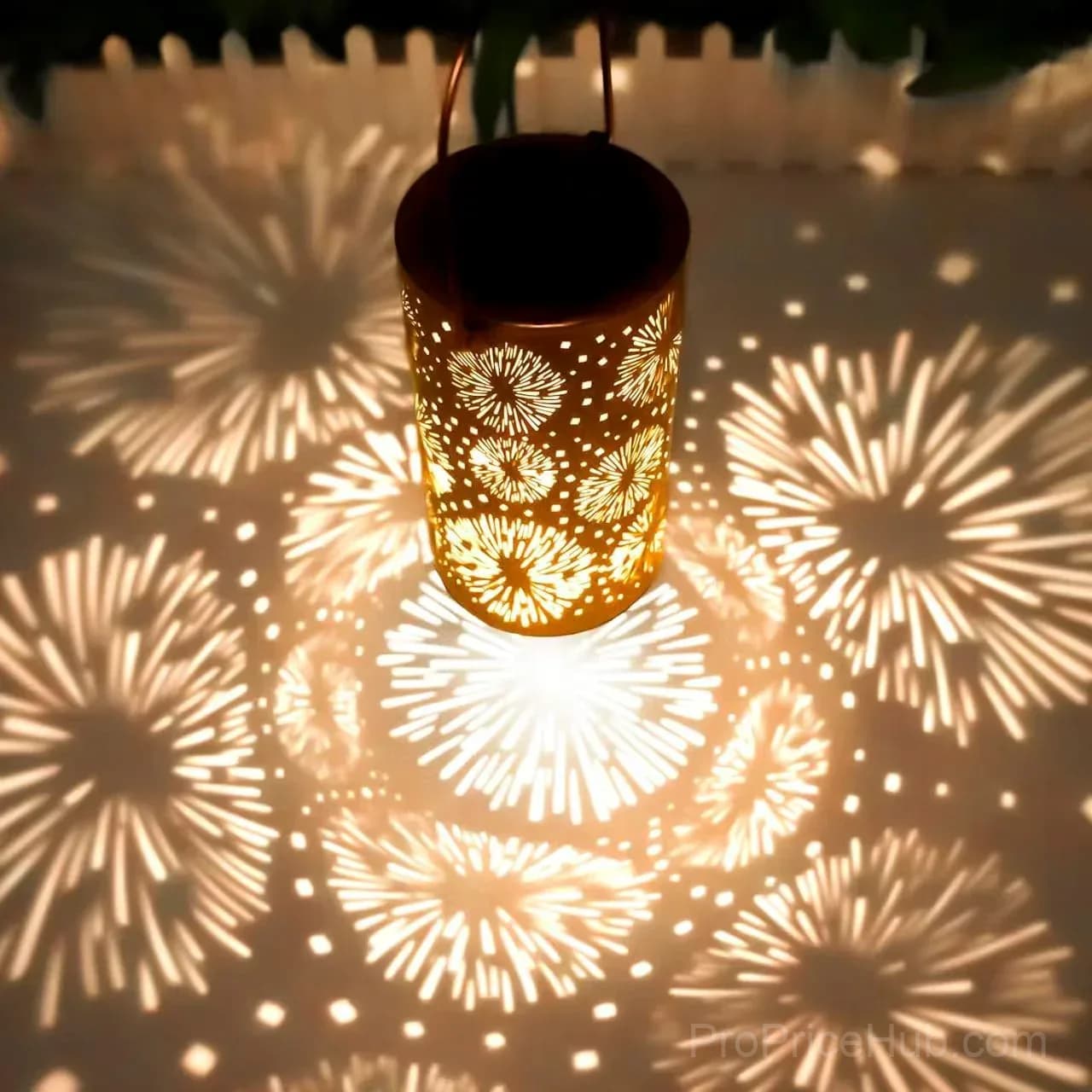 Colorful Sunflower Glow Solar Garden Lantern - View 13