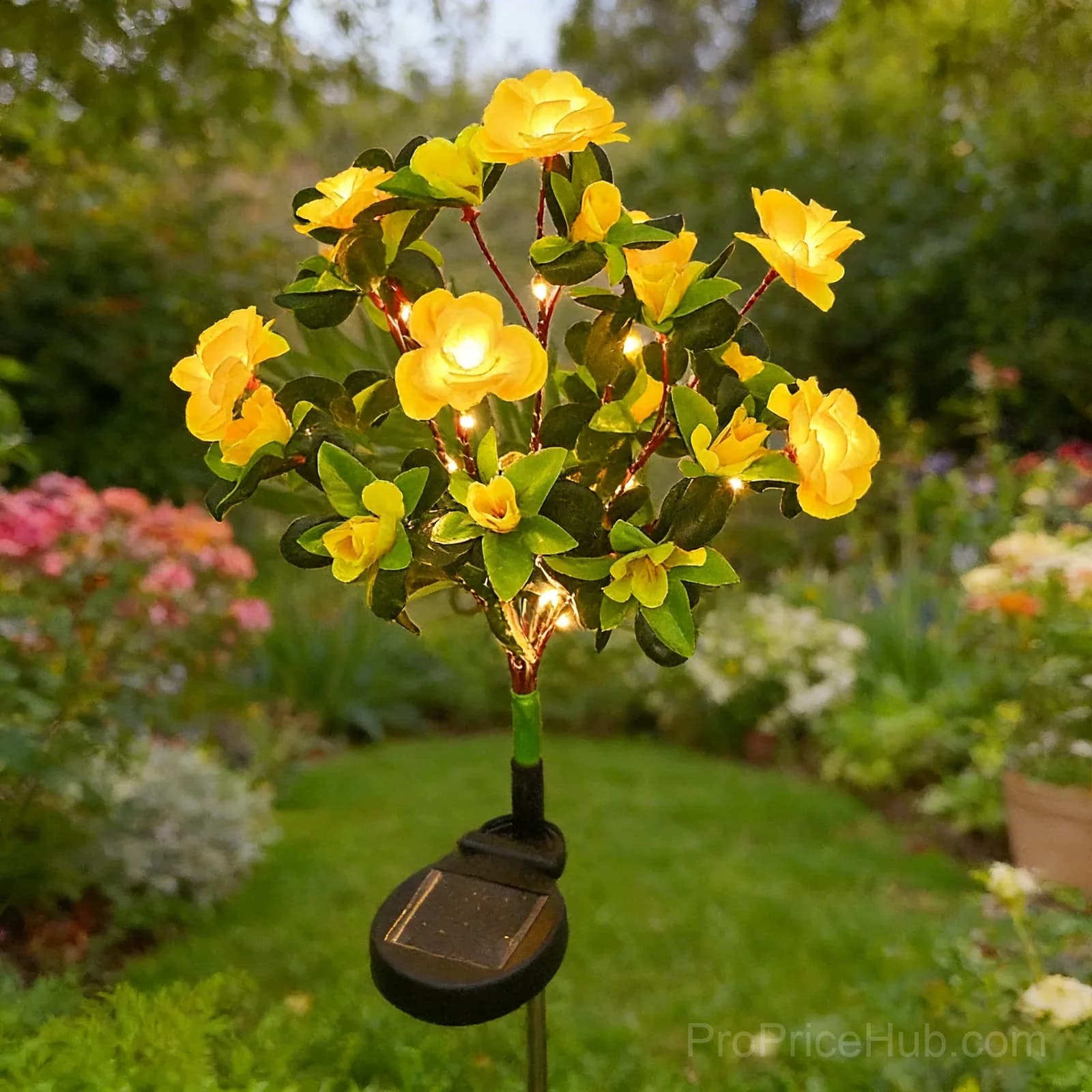 LED Solar Flower Lights - Rhododendron Outdoor Simulated Flower Lamp - View 4