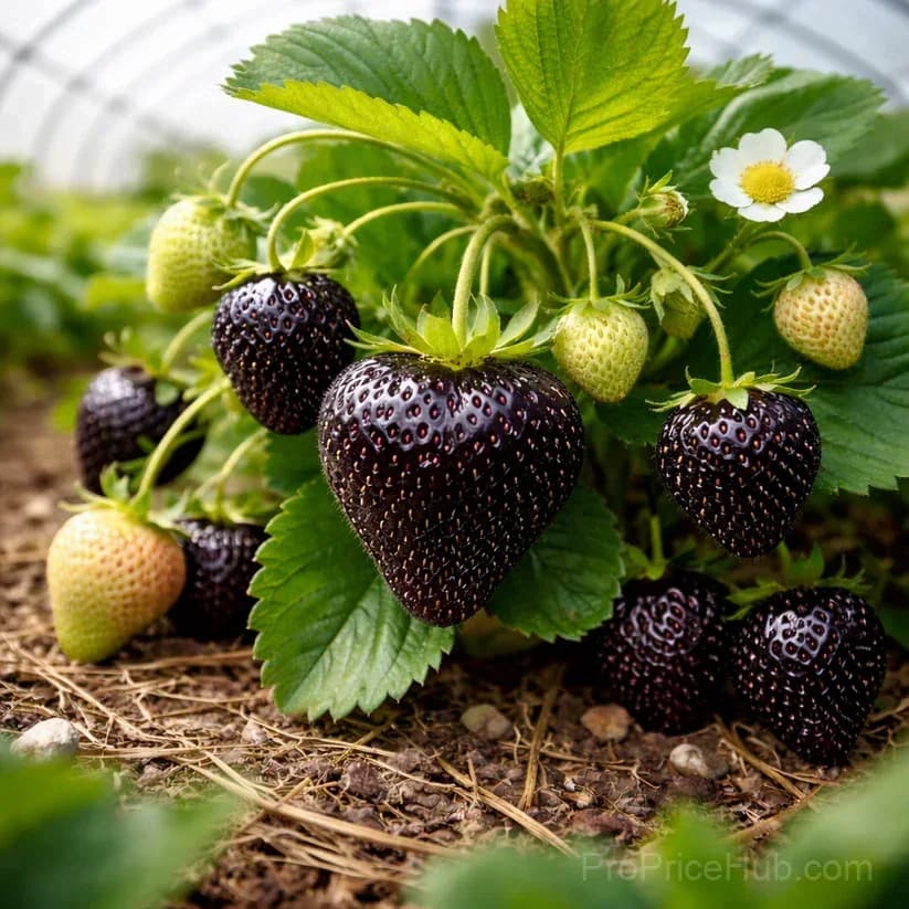 Giant Black Diamond Strawberry Seeds – Sweet & Easy to Grow - Alt