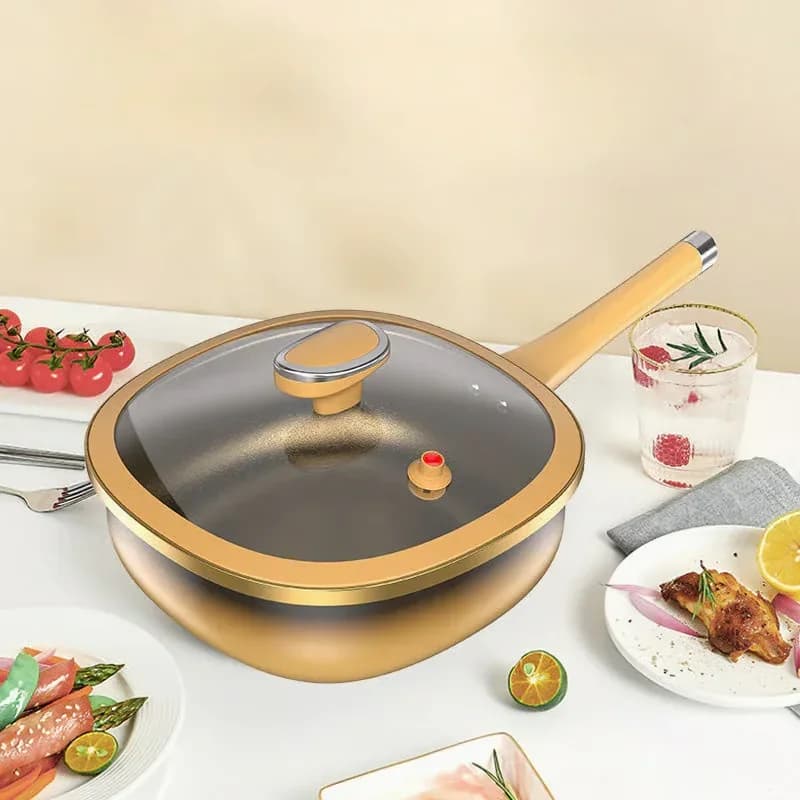 12-Inch Titanium Alloy Nonstick Pot with Lid - Main