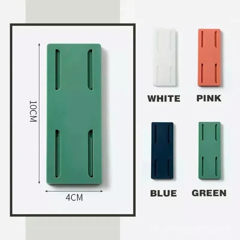 Adhesive No-Drill Wall Socket Holder, 1 Set - View 7