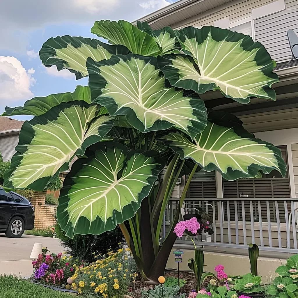 Rare Giant Multi-Color Caladium Bulbs – Tropical Leaves, Easy to Grow - View 18