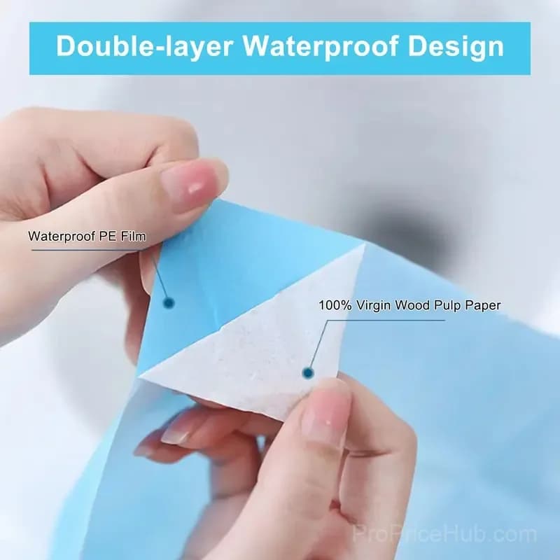 10 Pack Disposable Tear-Free Toilet Seat Covers for Adults & Kids - View 6