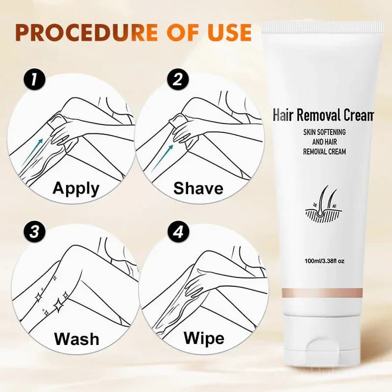 Rose Scent Hair Removal Cream, 1 Bottle - View 6