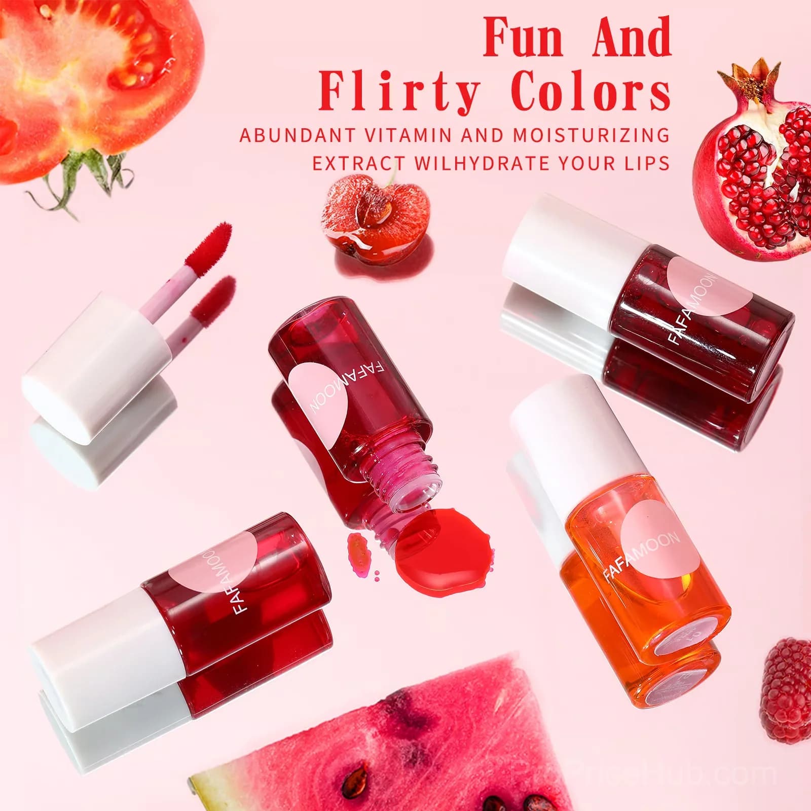 FAFAMOON Long Lasting Lip Gloss, 01 Apple - Alt