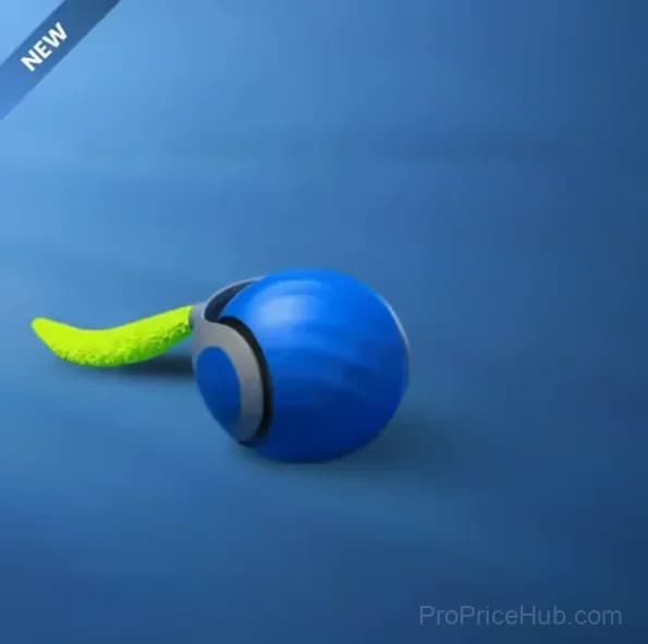Interactive Electric Rolling Pet Toy Ball with Teasing Tail, Blue - Main