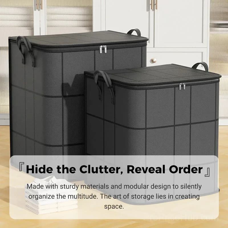 Dust Cover Duvet and Bedding Storage Bag – Large Capacity, Non-Woven Fabric, Foldable - View 7