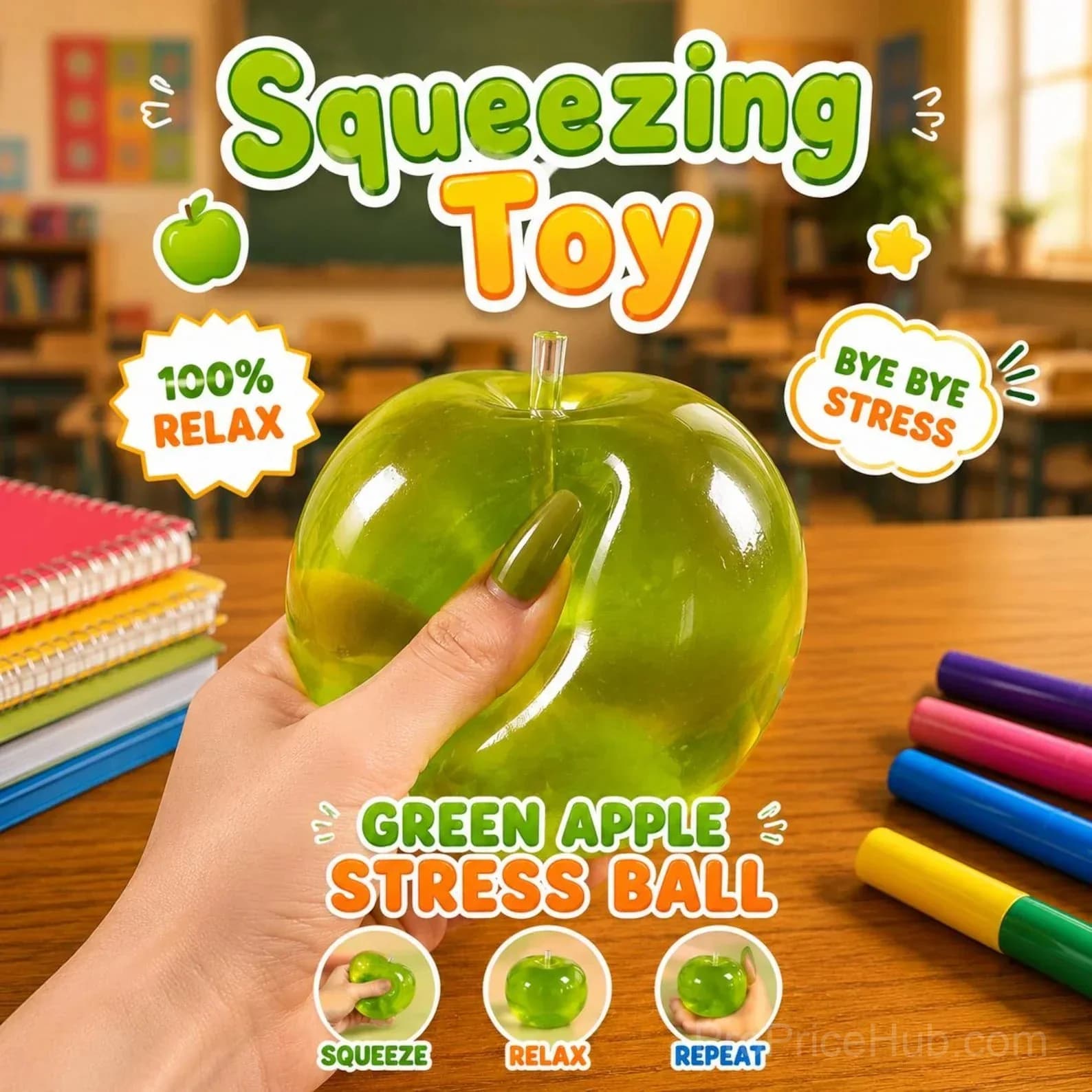 Apple Squishy Set - Soft Squeeze Toy - Alt