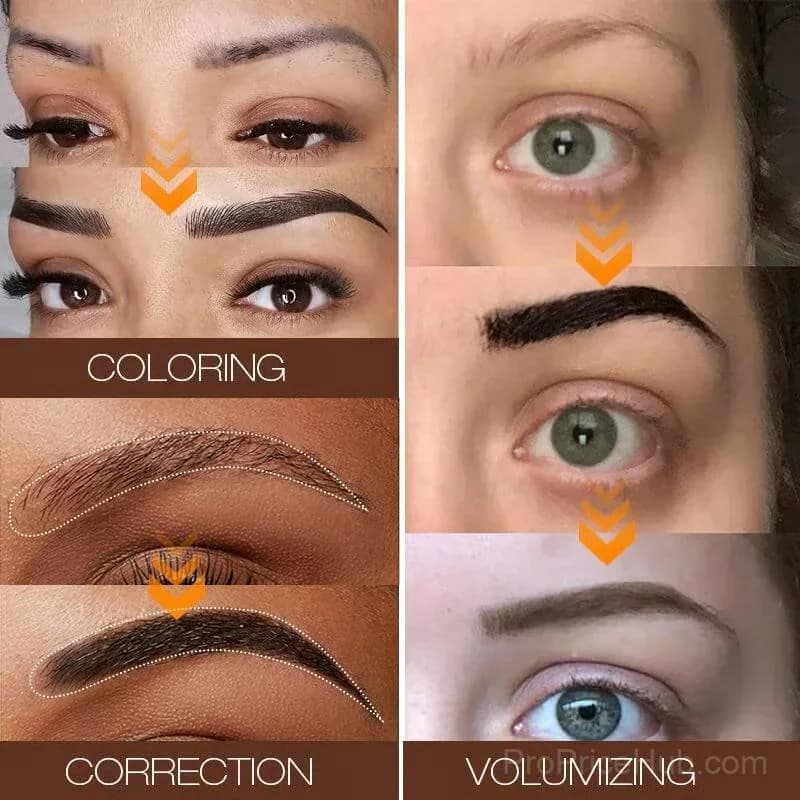 Waterproof Semi-permanent Eyebrow Gel - Light Brown - Alt