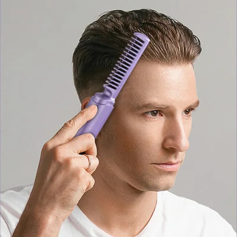 Purple Hairdressing Comb for Styling and Cutting - Alt