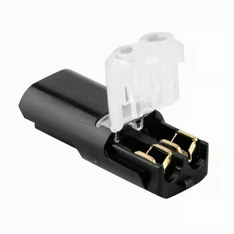 Double-Wire Push-In Wire Connectors with Locking Buckle, 10-Pack - Main