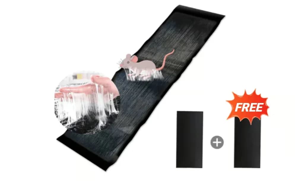 Non-Woven Sticky Mouse Trap Blanket, Black, 1.2m x 27cm, 2-Pack - Main