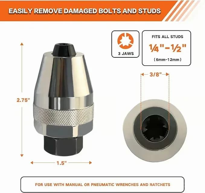 Damaged Bolt and Stud Extractor Tool, 1-Piece - View 3