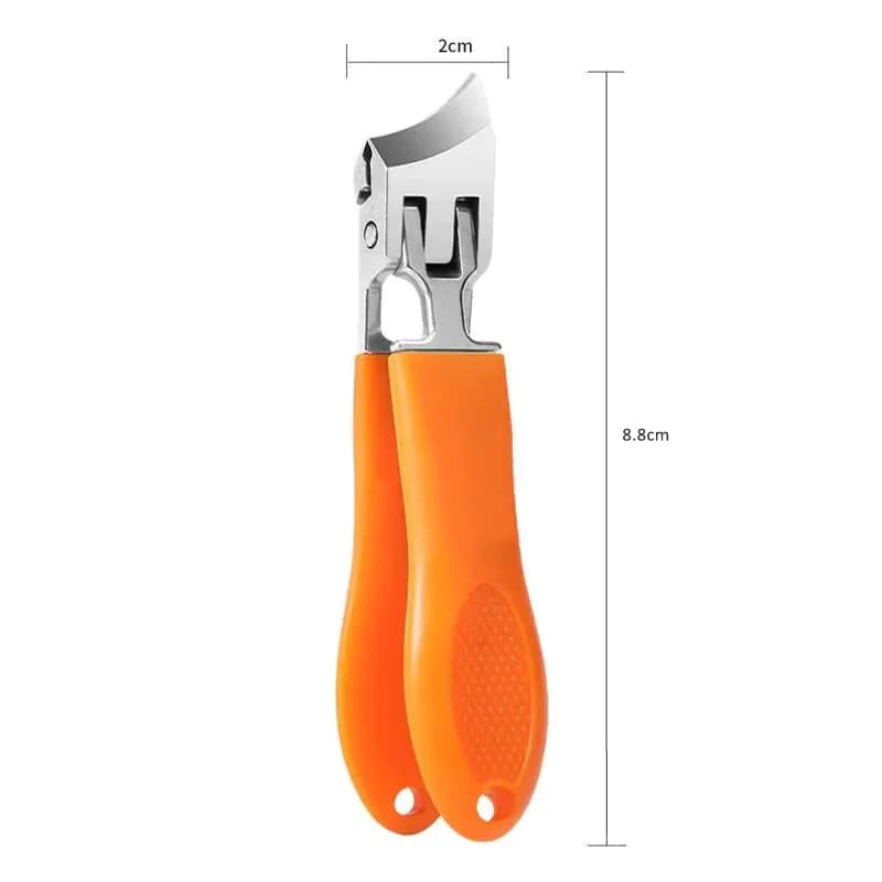 Wide Jaw Slanted Nail Clipper with Anti-Splash Catcher, Black - View 7