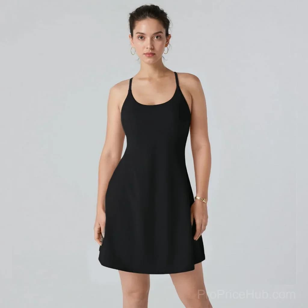 Backless Tummy Control Active Dress - View 23