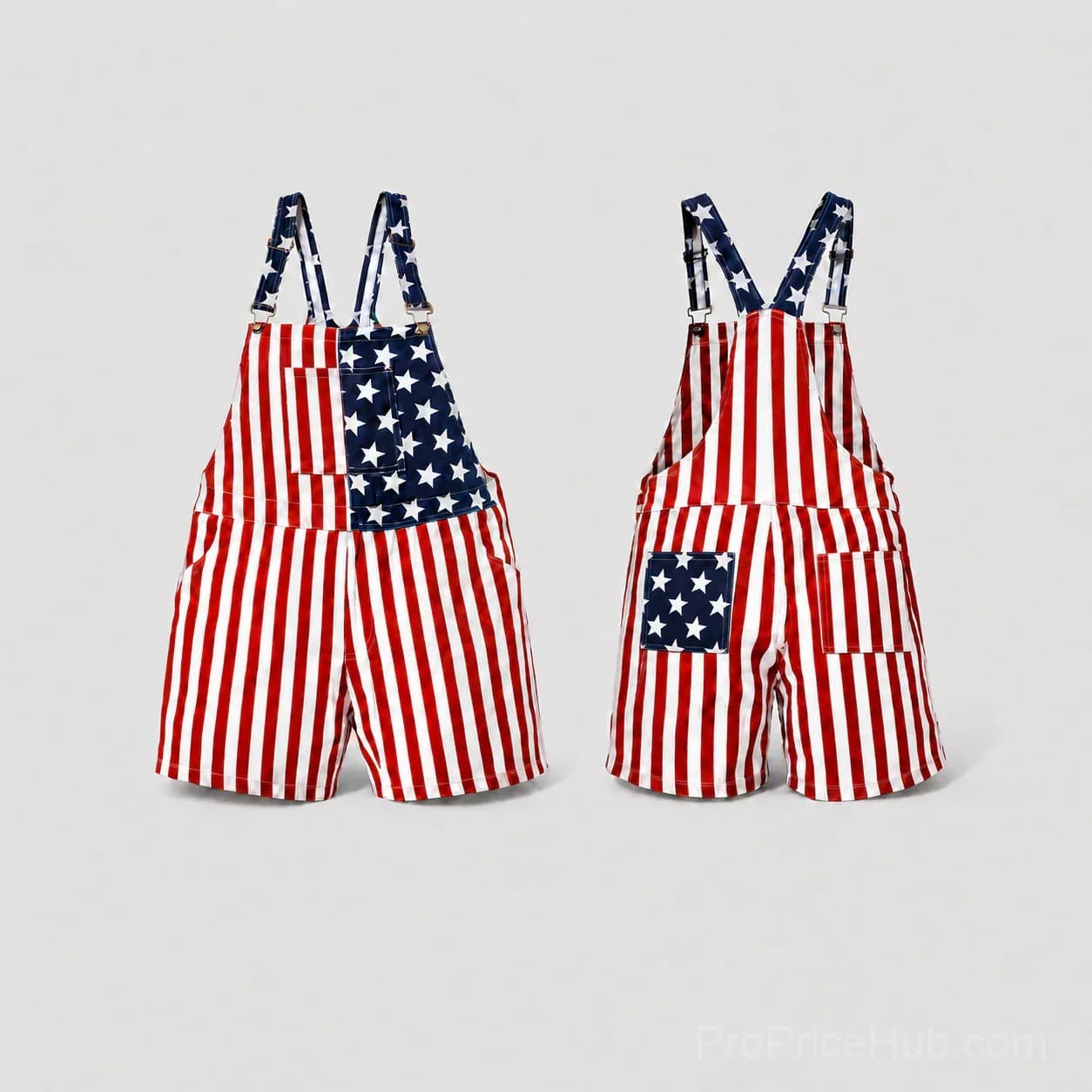 American Flag Unisex Overalls - View 2
