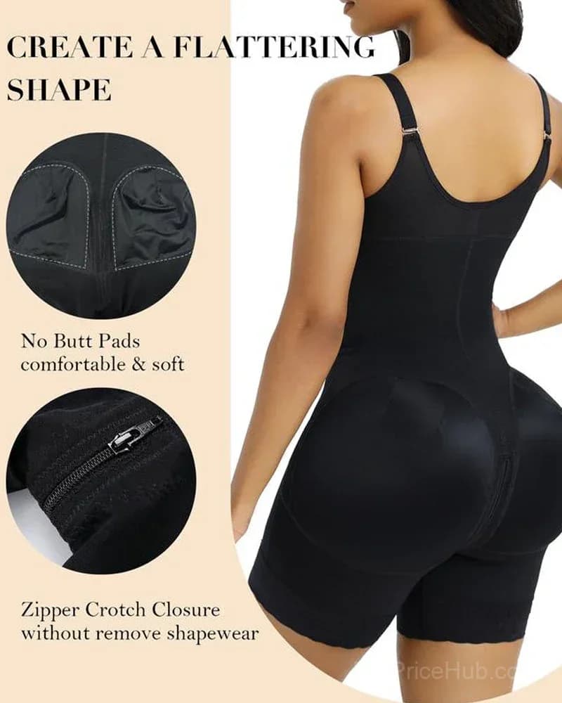 Tummy Control Butt Lifter Shaper with Zipper Crotch - Fajas Colombianas - View 7