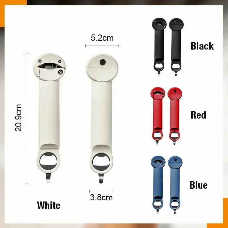 Multifunctional Magnetic Can Opener, Red - Main
