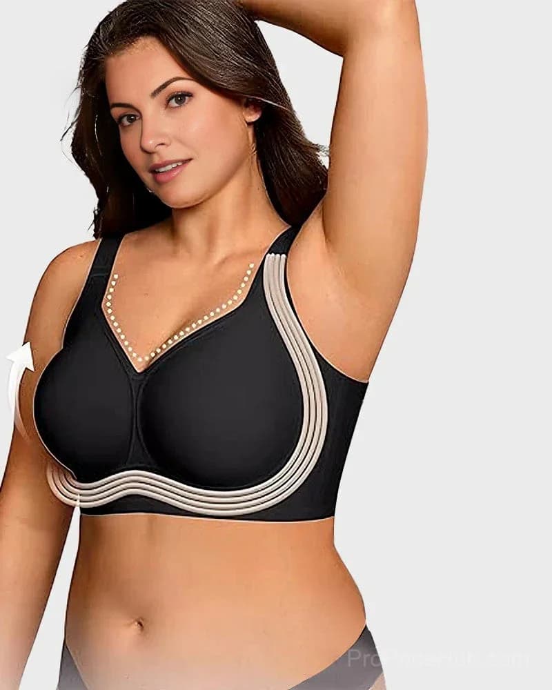 Comfortable Wireless Full Coverage Jelly Smoothing Bra - View 4
