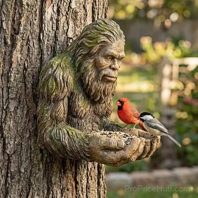 Meditating Witch Garden Bird Feeder Yard Decor - View 9