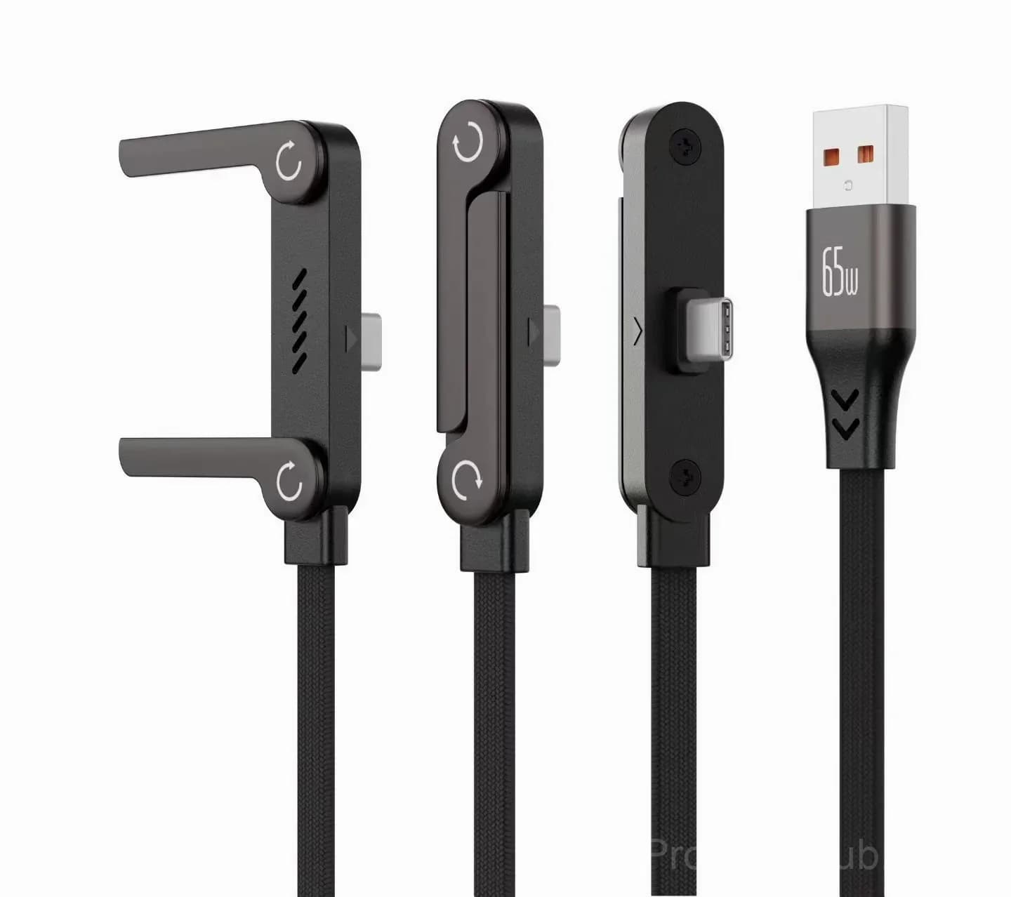 240W Super Fast Charging Cable with 360° Rotating Stand - Main