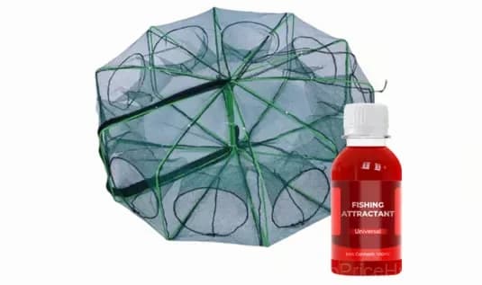 Auto-Foldable 6-Hole Fishing Trap Net, 72 x 28 cm - View 19