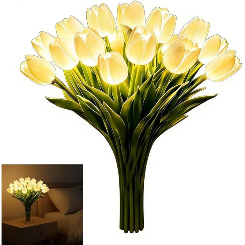 Radiant Romantic Tulip Light - Artificial Flower - Main