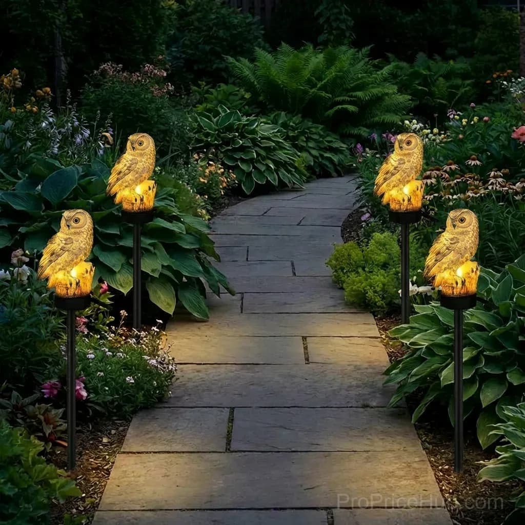 Waterproof Solar Owl Light for Garden Decor - Main