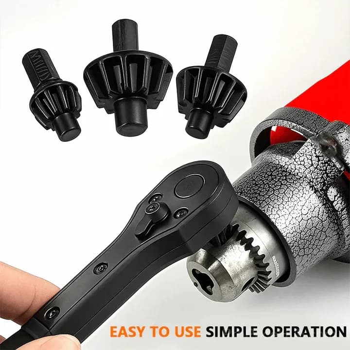 2-in-1 Drill Chuck Ratchet Spanner - View 4