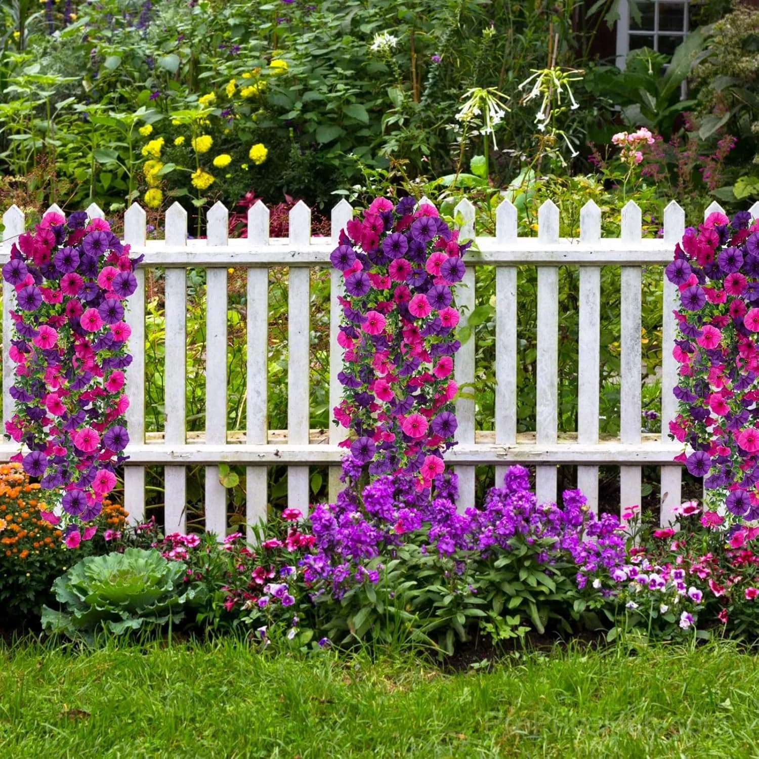 Artificial Faux Flowers for Home Garden Porch Window Box Decor - View 10