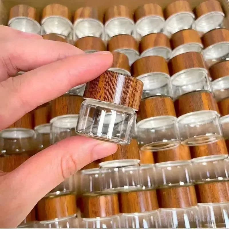 Portable Mini Glass Storage Jars for Organization - View 6
