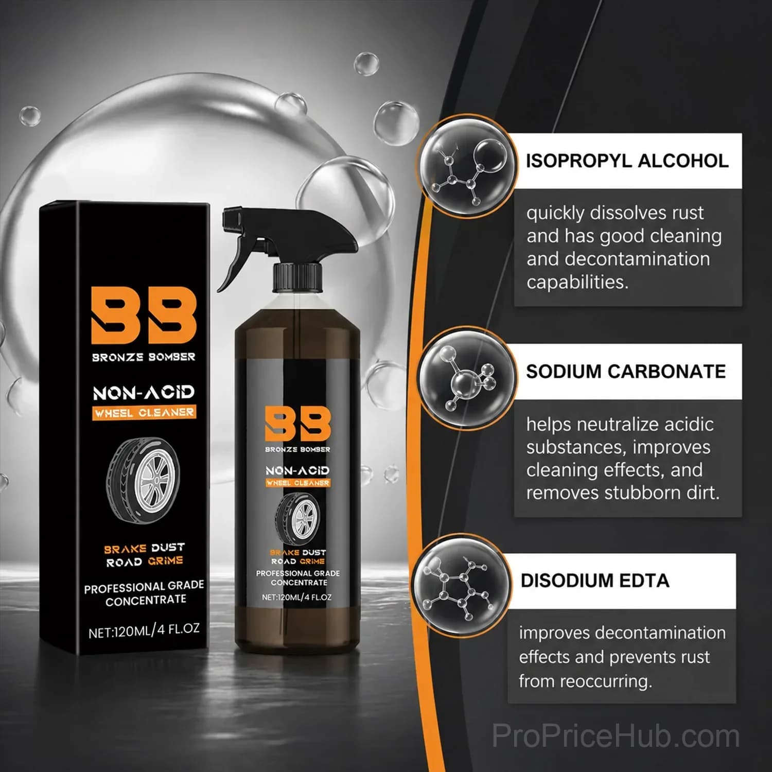 120ML Automotive Rust Remover Spray Metal Cleaner for Cars - View 2