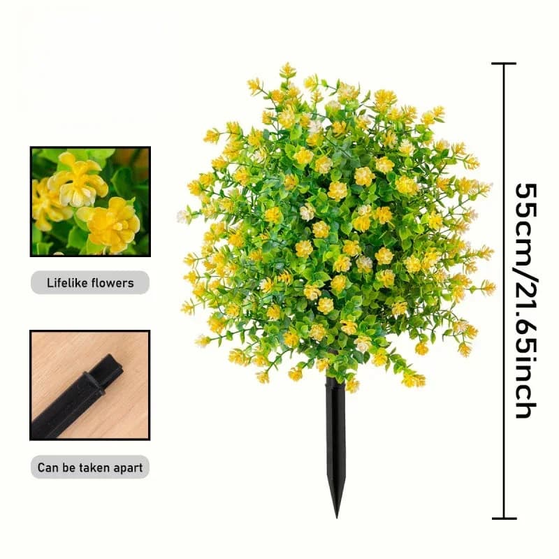 Artificial Potted Trees with Ground Stakes - View 13
